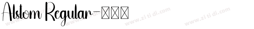 Alstom Regular字体转换